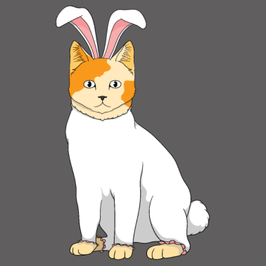 Motiv Katze Osterhasen Kostüm Ostern Geschenk