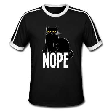 Katzen T-Shirt - Lustige Nope Katze Maine Coon Perser Geschenk