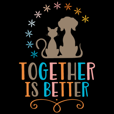 Motiv Hund und Katze