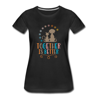 Katzen T-Shirt - Hund und Katze
