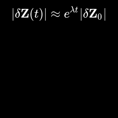 Motiv Formelgleichung für Chaostheorie, Mathematik und Physik