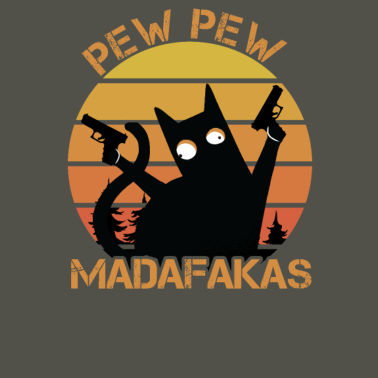 Motiv Cat Pew Pew Madafakas Vintage lustige Katze