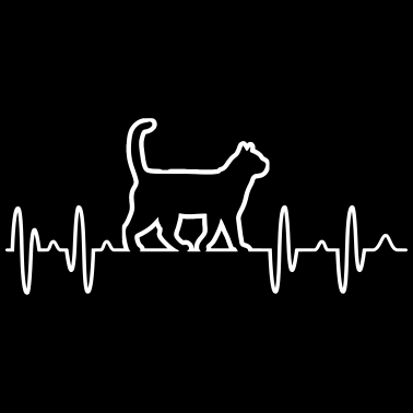 Motiv Herzschlag Katze