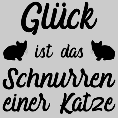 Motiv T-Shirt Katze Glück Katzen Fan