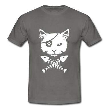 Katzen T-Shirt - Pirat Katze