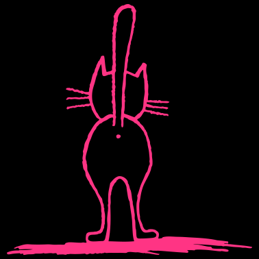 Motiv Katze von hinten