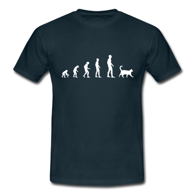 Katzen T-Shirt - Katze – Evolution
