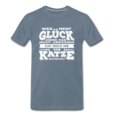 Katzen T-Shirt - Glück Katze