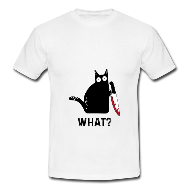 Katzen T-Shirt - Lustiges Killer Katze What