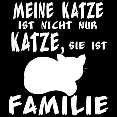 Motiv Meine Katze ist Familie