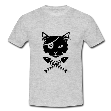 Katzen T-Shirt - Pirat Katze