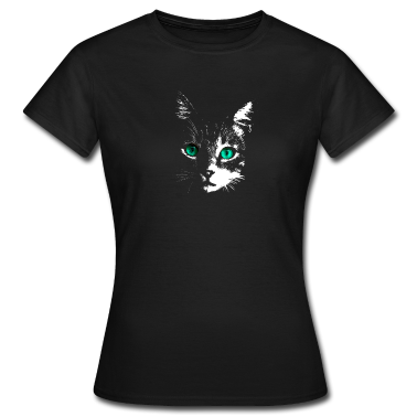 Katzen T-Shirt - Gloweyecat