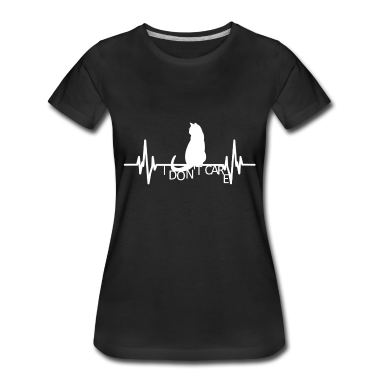 Katzen T-Shirt - Katze Katzen Herzschlag Geschenkidee