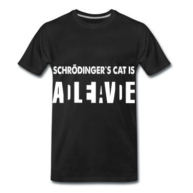 Katzen T-Shirt - Schrödingers Cat Physik Nerd Geek Geschenk