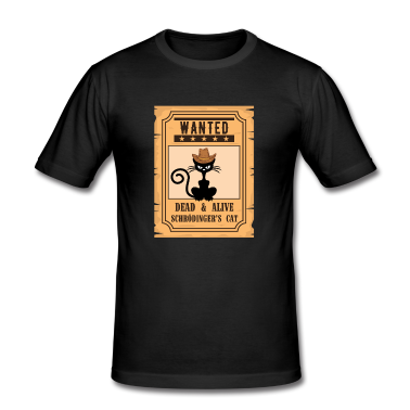 Katzen T-Shirt - Schrödingers Katze - Lustiges Nerd Physiker Shirt