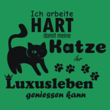 Motiv Witziges Katzen Design: Ich arbeite Hart