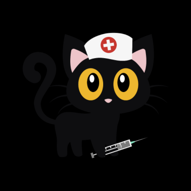 Motiv Katze Krankenschwester Halloween