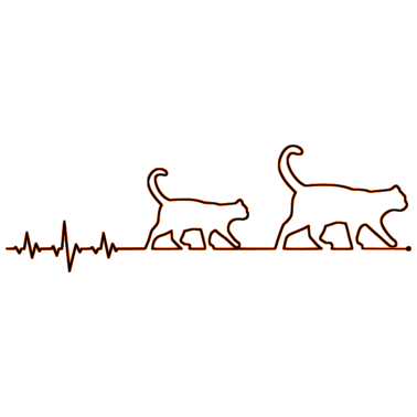 Motiv Katze Herzschlag