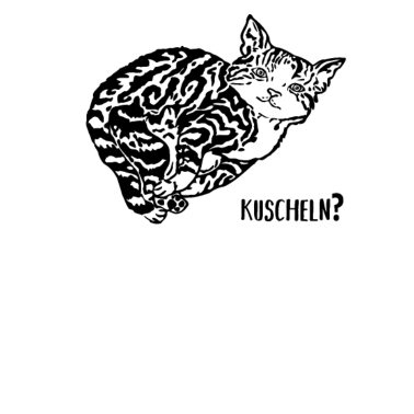 Motiv Süße Katze Kuscheln