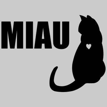 Motiv WATCHING CAT HEARTSHAPE miau