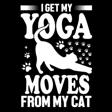 Motiv Katze Yoga