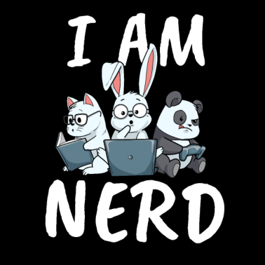 Motiv Nerd Lesen Videospiel Internet Hase Katze Panda