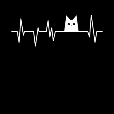 Motiv Kätzchen Kater Herzschlag Katze Katzenliebhaber