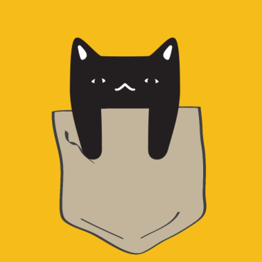 Motiv Kätzchen in Brusttasche