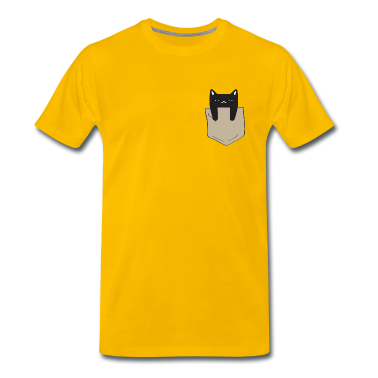 Katzen T-Shirt - Kätzchen in Brusttasche