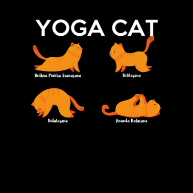 Motiv Yoga Katze Katzen Meditation