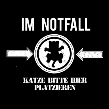 Motiv Katze im Notfall weis