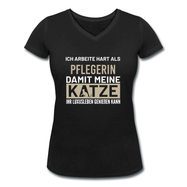 Katzen T-Shirt - Pflegerin Katze Katzen Katze Kätz Pflegerin Pflege
