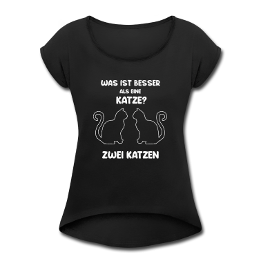 Katzen T-Shirt - Was ist besser als eine Katze zwei Katzen