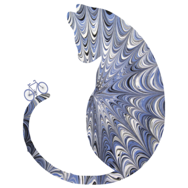 Motiv katze mit fahrrad ebru 44