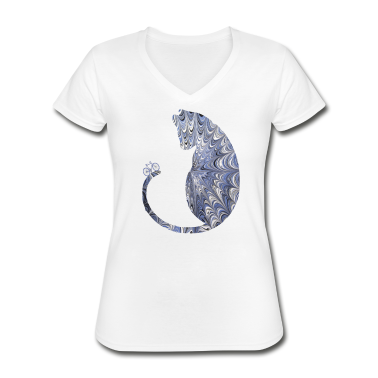 Katzen T-Shirt - katze mit fahrrad ebru 44