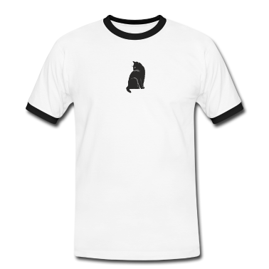 Katzen T-Shirt - Schwarze Katze
