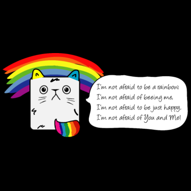 Motiv Rainbow Kitty Cat