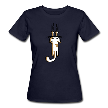 Katzen T-Shirt - scratching kitty - Katze - Cats - lustig -Tier-Cat