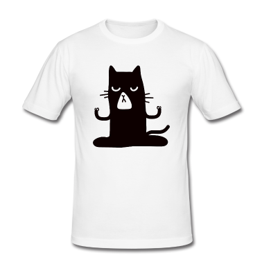 Katzen T-Shirt - Katze Zen