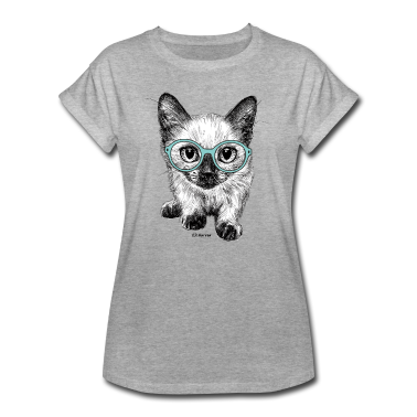 Katzen T-Shirt - P.D. Moreno Neugierige Katze
