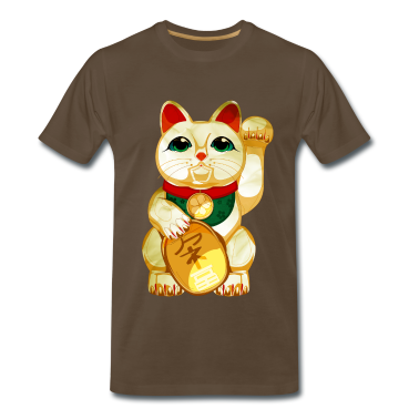 Katzen T-Shirt - winkekatze