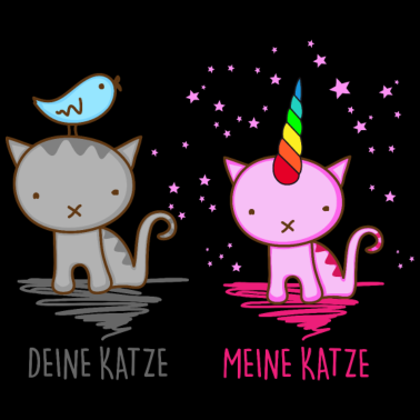 Motiv Deine Katze vs. Meine Katze