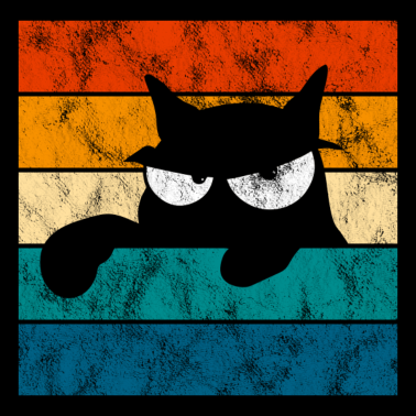 Motiv Katzenaugen Katze Kätzchen Miau Kater Retro Katzen