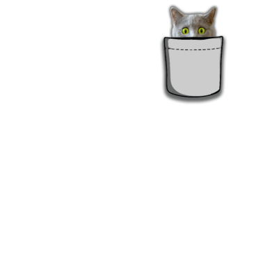 Motiv Süsse Katze in Tasche Lustige Katzen Geschenk