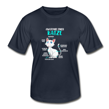 Katzen T-Shirt - Anatomie einer Katze Katzenbesitzer Katzenfreund