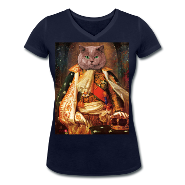 Katzen T-Shirt - 03 Kater Majestät Cat General King König