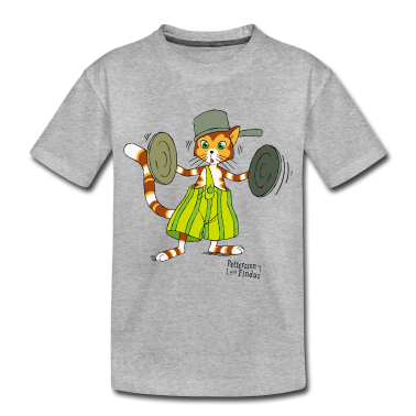 Katzen T-Shirt - Pettersson Und Findus Topfdeckel Schlagzeug