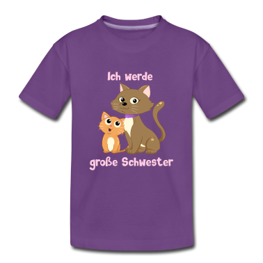 Katzen T-Shirt - Ich werde große Schwester - Katze - Katzen