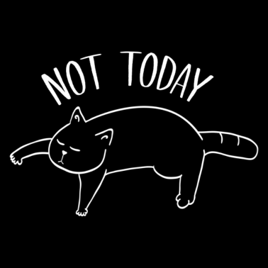 Motiv Nicht Heute Katze Not Today
