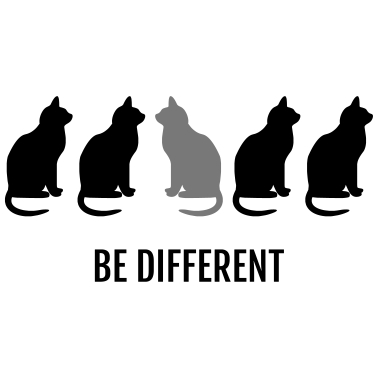 Motiv Katzen - Be different